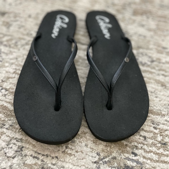 Cobian Nias Bounce 2‎ Flip Flop Sandal Womens Size 8 Black Comfort - Picture 2 of 7